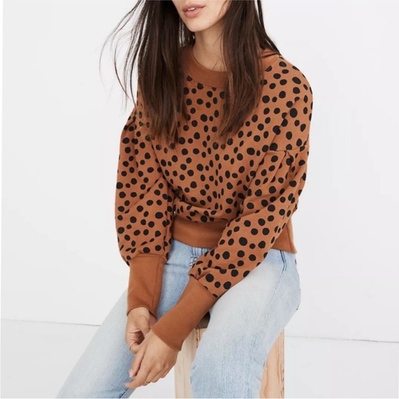 Madewell Tops - Madewell Leopard Sweatshirt